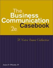 Cover of: The Business Communication Casebook: A Notre Dame Collection
