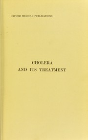 Cover of: Cholera and its treatment