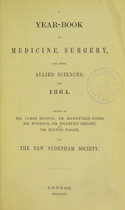 Cover of: A year-book of medicine, surgery and their allied sciences, 1859-64