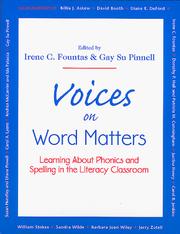 Cover of: Voices on Word Matters by Irene C. Fountas, Gay Su Pinnell