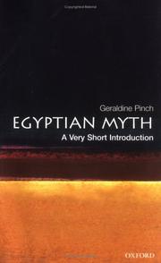 Cover of: Egyptian myth: a very short introduction