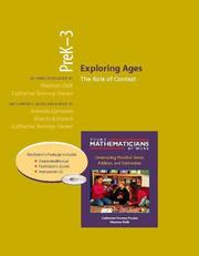 Cover of: Exploring Ages, PreK-3 (Resource Package): The Role of Context (Young Mathematicians at Work)