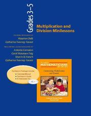 Cover of: Multiplication and Division Minilessons, Grades 3-5 (Resource Package) (Young Mathematicians at Work)