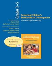 Cover of: Fostering Children's Mathematical Development, Grades 3-5 (Resource Package): The Landscape of Learning (Young Mathematicians at Work)