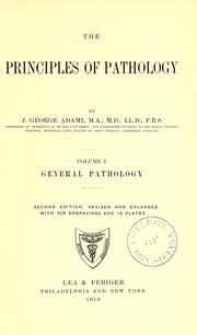 Cover of: The principles of pathology