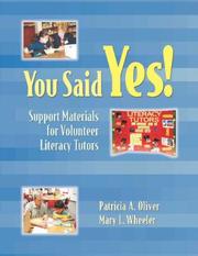 Cover of: You Said Yes! by Patricia A. Oliver, Mary L. Wheeler