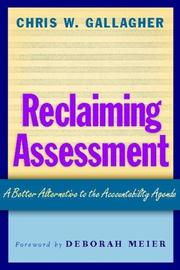 Reclaiming Assessment by Chris W. Gallagher