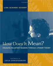 Cover of: How Does It Mean?: Engaging Reluctant Readers Through Literary Theory
