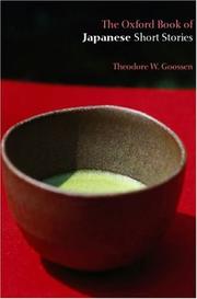 Cover of: The Oxford Book of Japanese Short Stories (Oxford Books of Prose)