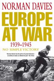 Cover of: Europe at War 1939-1945 by Norman Davies