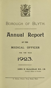 Cover of: [Report 1923] by Appleby (Westmorland, England). Borough Council