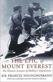 Cover of: The Epic of Mount Everest by Sir Francis Edward Younghusband