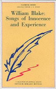 Blake's "Songs of Innocence and of Experience" (Casebook) by Margaret Bottrall