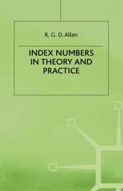 Index numbers in theory and practice by R. G. D. Allen