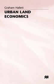Cover of: Urban land economics: principles and policy