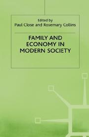 Cover of: Family and economy in modern society