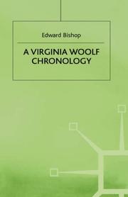 Cover of: A Virginia Woolf chronology by Bishop, Edward.
