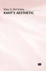 Kant's aesthetic by Mary A. McCloskey