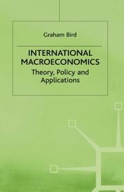 Cover of: International macroeconomics: theory, policy, and applications