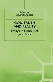 Cover of: God, truth, and reality: essays in honour of John Hick