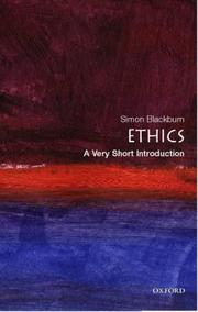 Cover of: Ethics: a very short introduction
