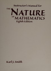 Cover of: Im-Nature of Math by Smith (undifferentiated)