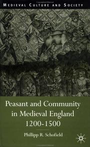 Cover of: Peasant and Community in Medieval England, 1200-1500