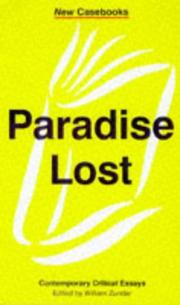 Cover of: "Paradise Lost": Contemporary Critical Essays (Macmillan New Casebooks)