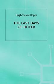 Cover of: The Last Days of Hitler by H. R. Trevor-Roper