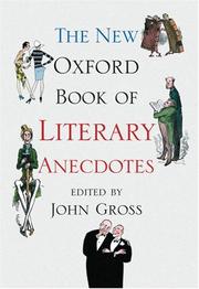 Cover of: The new Oxford book of literary anecdotes by edited by John Gross.