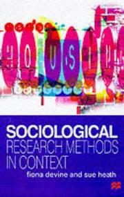 Cover of: Sociological Research Methods in Context