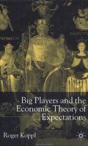 Cover of: Big Players and the Economic Theory of Expectations