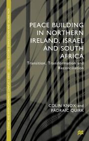 Cover of: Peace Building in Northern Ireland, Israel and South Africa (Ethnic & Intercommunity Conflict) by 