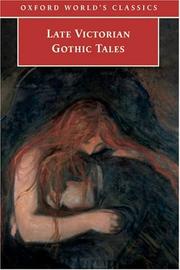 Cover of: Late Victorian Gothic tales