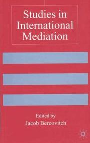 Cover of: Studies in International Mediation (Advances in Foreign Policy Analysis)