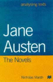 Cover of: Jane Austen (Analysing Texts) by Nicholas Marsh
