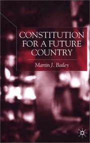 Cover of: Constitution For A Future Country