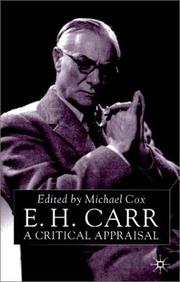 Cover of: E. H. Carr: A Critical Appraisal