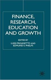 Cover of: Finance, Research, Education and Growth