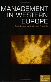 Cover of: Management in Western Europe by Peter A. Lawrence