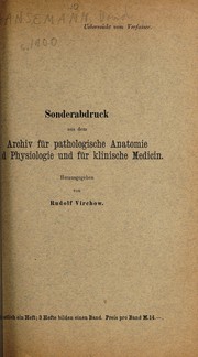 Cover of: Ueber die Stellung des Adenoma malignum in der Onkologie