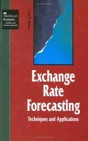 Cover of: Exchange rate forecasting by Imad A. Moosa
