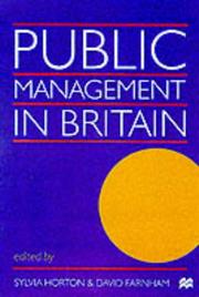 Cover of: Public Management in Britain