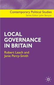 Cover of: Local Governance in Britain (Contemporary Political Studies)