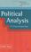 Cover of: Political Analysis