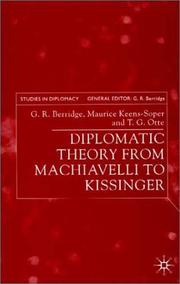 Cover of: Diplomatic Theory From Machiavelli To Kissinger (Studies in Diplomacy)