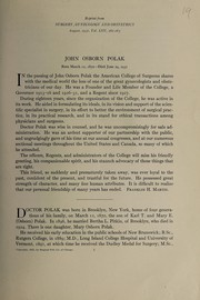 Cover of: John Osborn Polak by Franklin H. Martin
