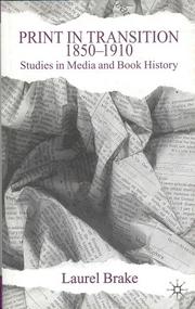 Cover of: Print in transition, 1850-1910: studies in media and book history