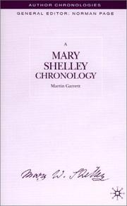 Cover of: A Mary Shelley chronology by Martin Garrett