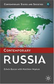 Cover of: Contemporary Russia by Edwin Bacon